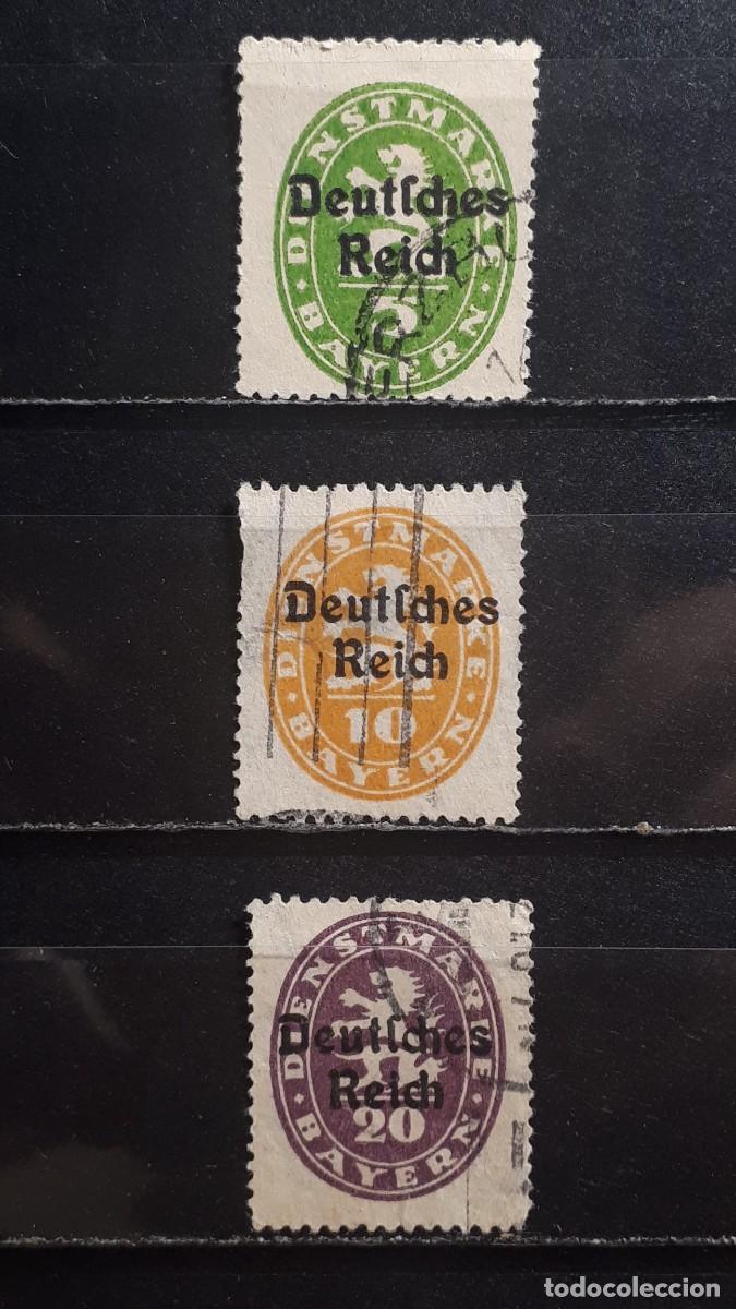 Sellos: BAVIERA. ALEMANIA. A&Ntilde;O 1920. &deg;. YVERT Servicios 61/2, 64