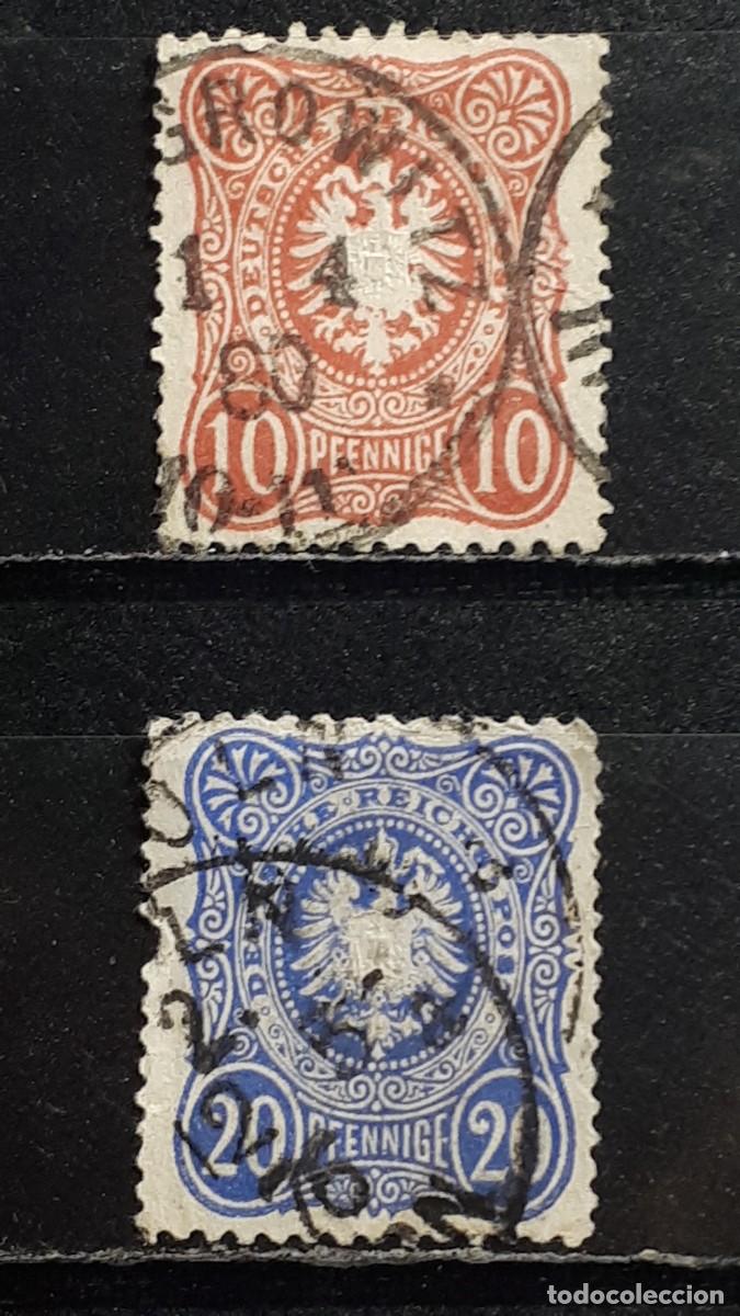 Sellos: ALEMANIA. A&Ntilde;O 1875-7. &deg;. YVERT 32/3