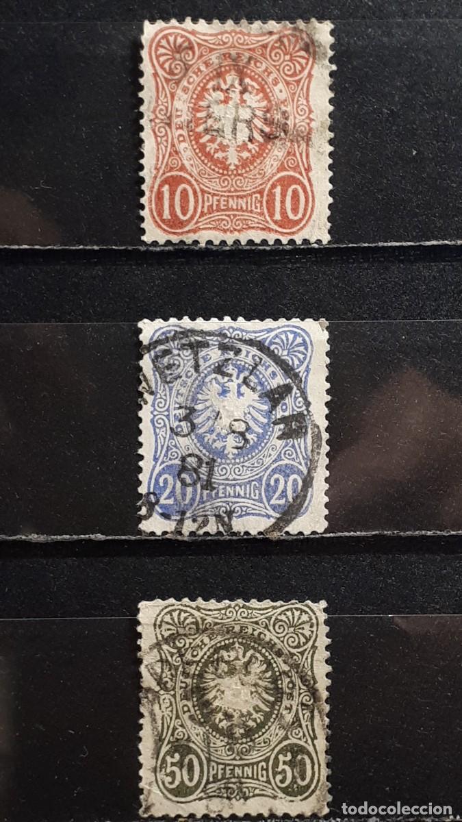 Sellos: ALEMANIA. A&Ntilde;O 1879. &deg;. YVERT 38/9, 41