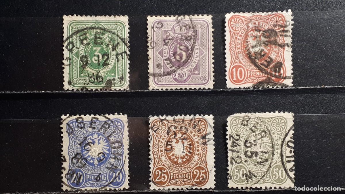 Sellos: ALEMANIA. A&Ntilde;O 1879. &deg;. YVERT 36/41