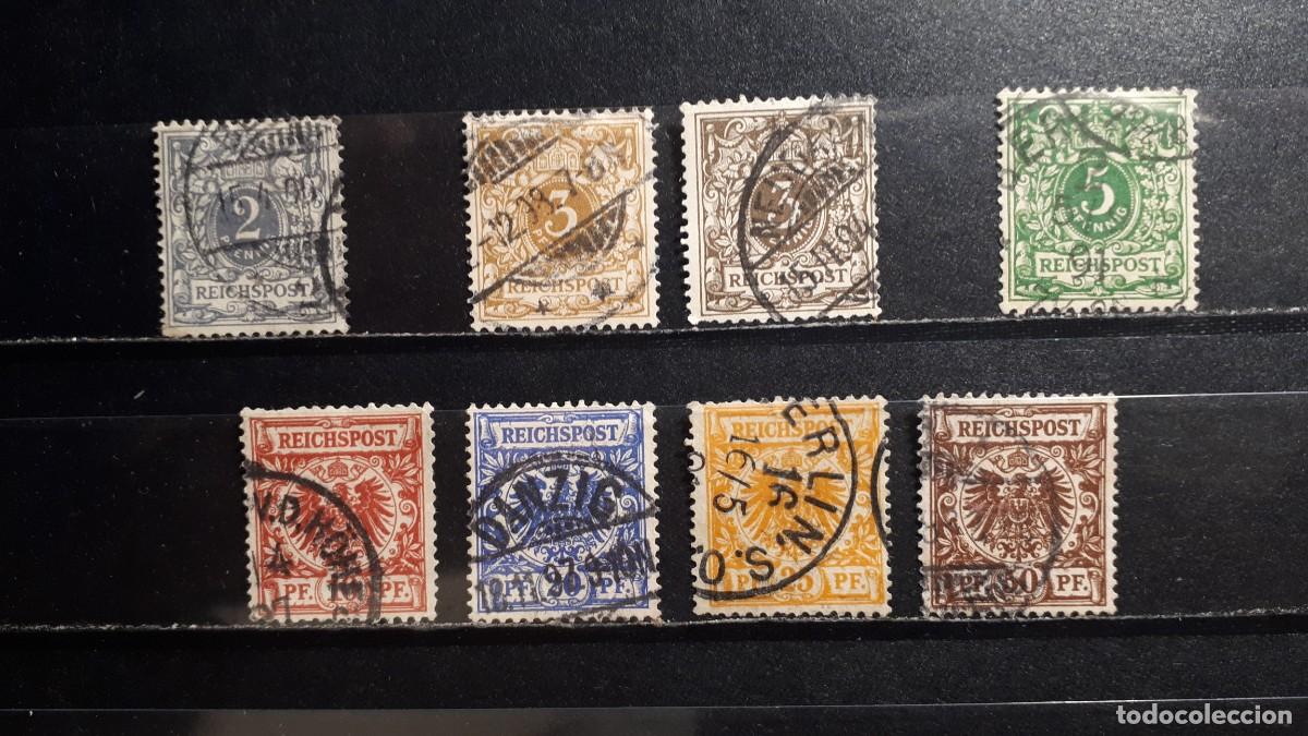 Sellos: ALEMANIA. A&Ntilde;O 1889-1900. &deg;. YVERT 44/50. El 45 con VARIEDAD DE COLOR.