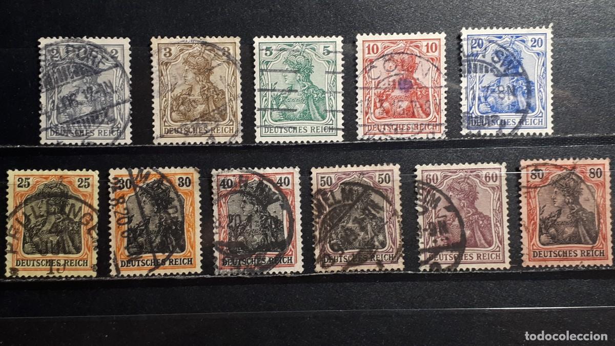 Sellos: ALEMANIA. A&Ntilde;O 1905-11. &deg;. YVERT 71/91
