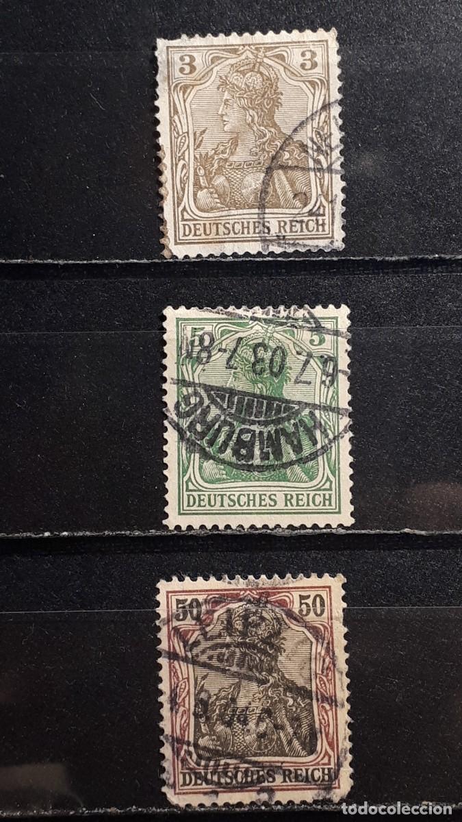 Sellos: ALEMANIA. A&Ntilde;O 1902-4. &deg;. YVERT 67, 68, 74