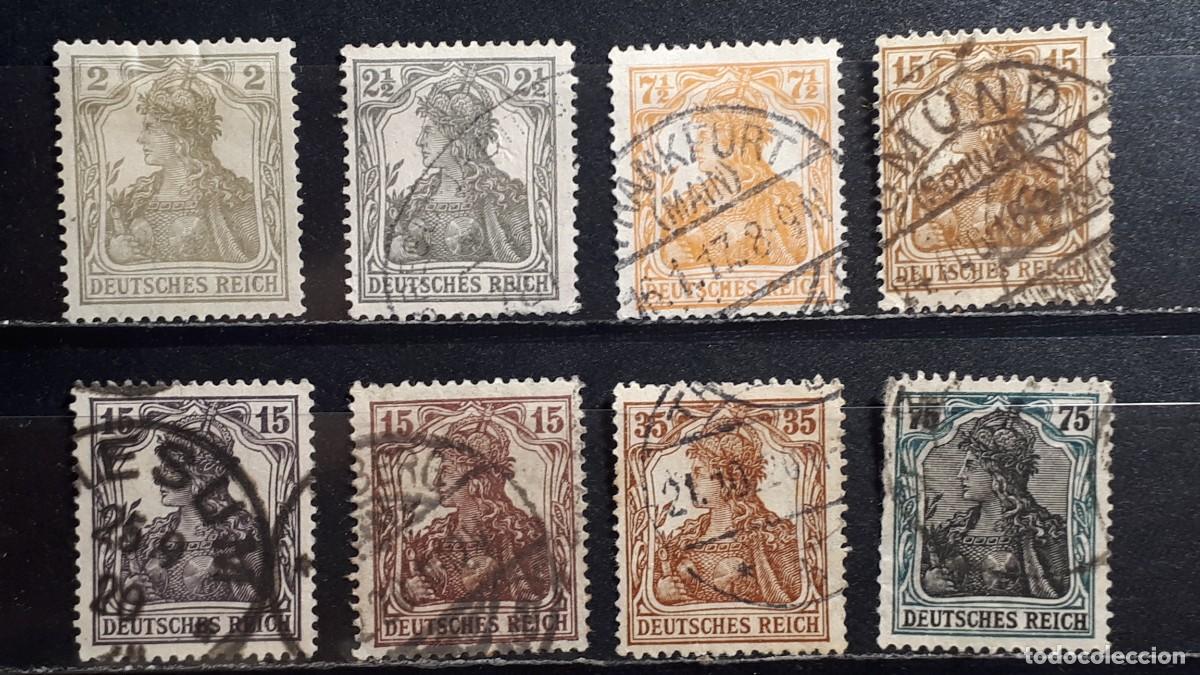 Sellos: ALEMANIA. A&Ntilde;O 1916-19 &deg;. YVERT 96/103