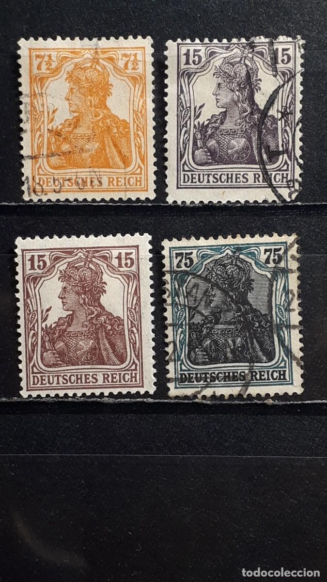 Sellos: ALEMANIA. A&Ntilde;O 1916-19 &deg;. YVERT 96/103, falta 98, 100/1, 103