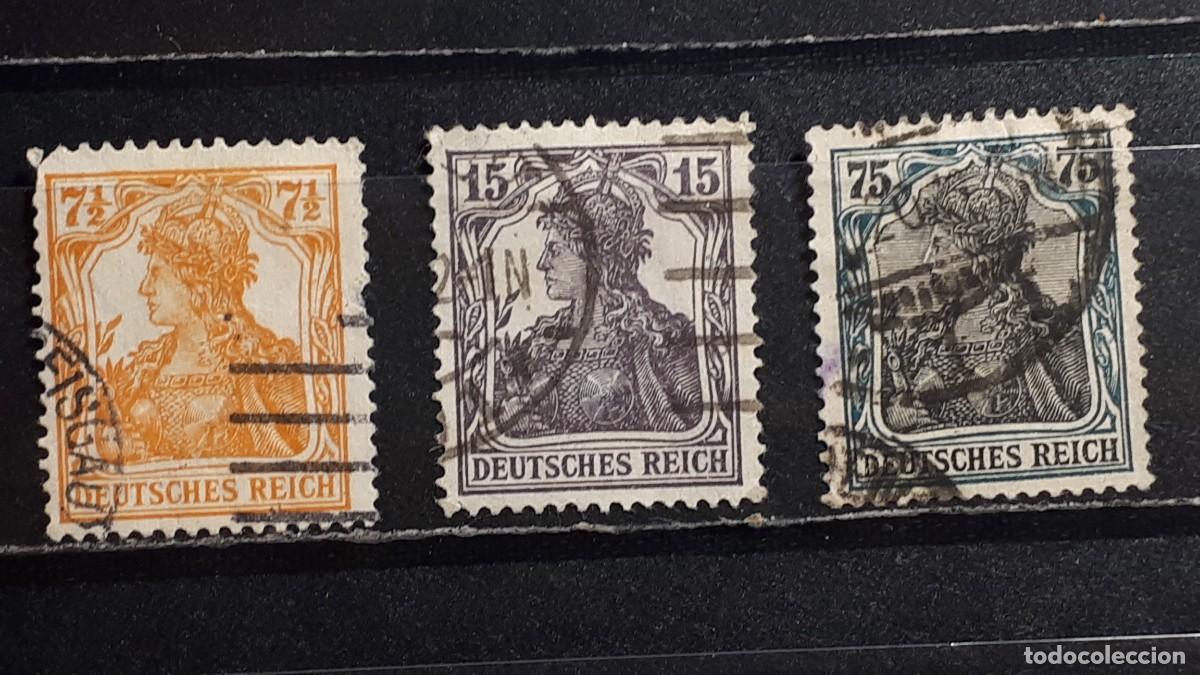 Sellos: ALEMANIA. A&Ntilde;O 1916-19 &deg;. YVERT 98, 100, 103