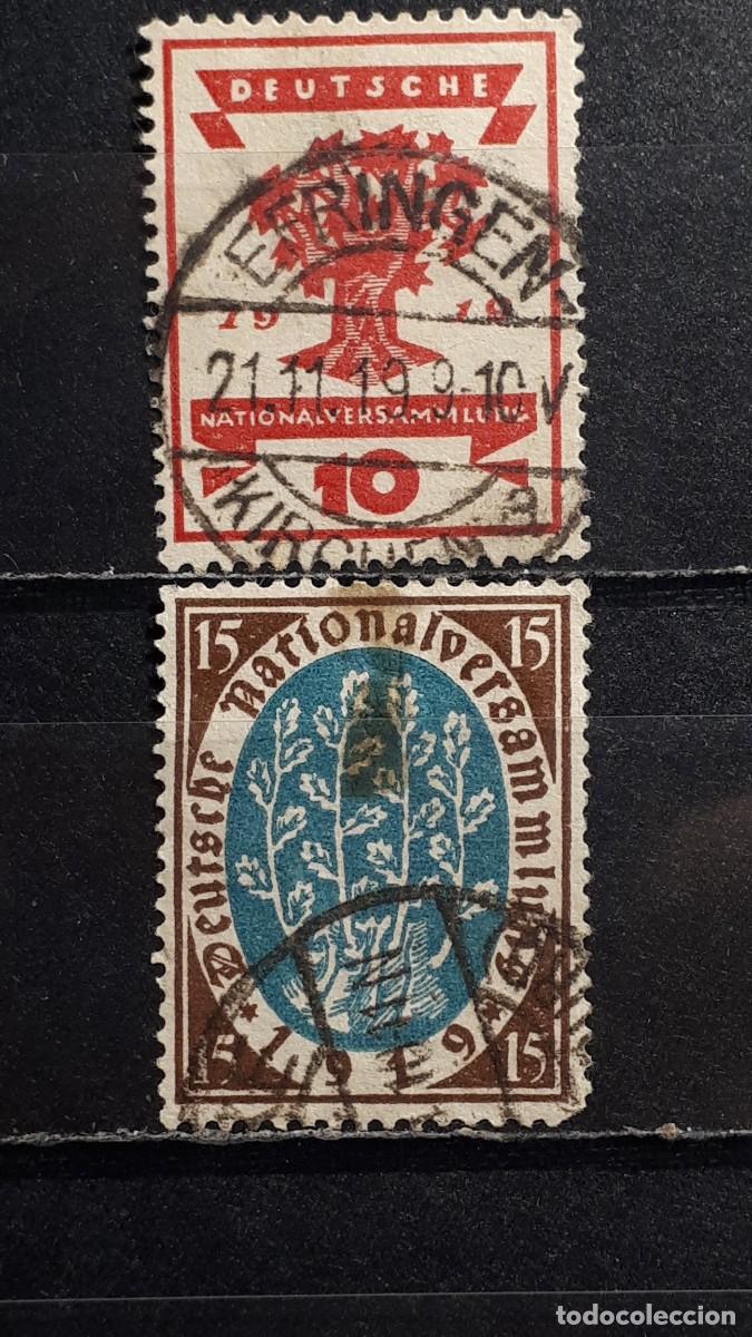Sellos: ALEMANIA. A&Ntilde;O 1919. &deg;. YVERT 106/7