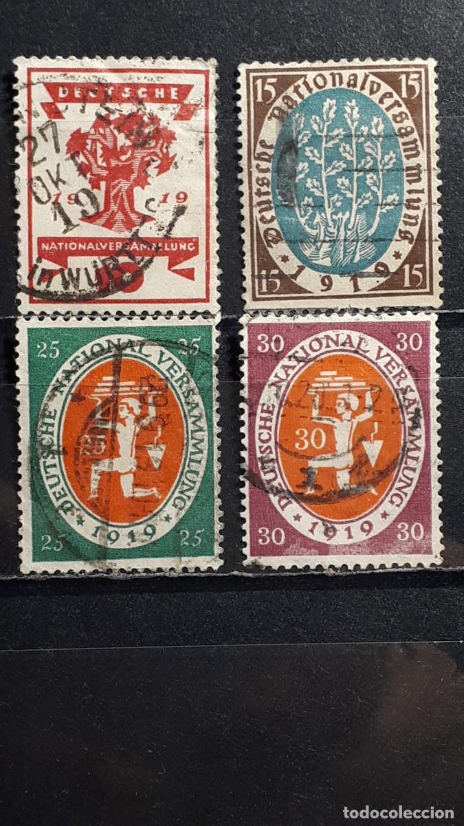 Sellos: ALEMANIA. A&Ntilde;O 1919. &deg;. YVERT 106/9