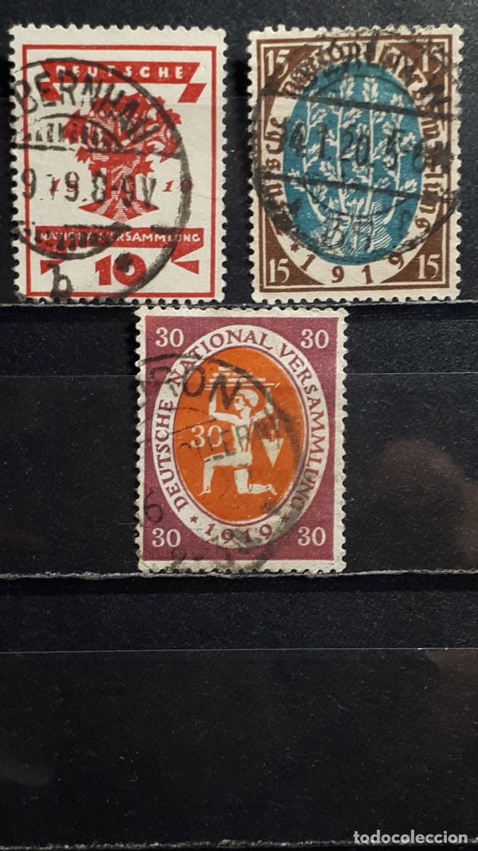 Sellos: ALEMANIA. A&Ntilde;O 1919. &deg;. YVERT 106/7, 109.