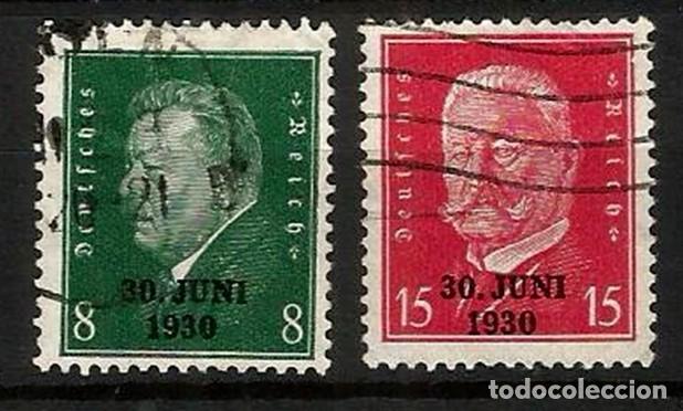 Sellos: ALEMANIA IMPERIO 1930 - REICH - EVACUACI&Oacute;N DE MAGUNCIA POR LOS ALIADOS - SERIE COMPLETA
