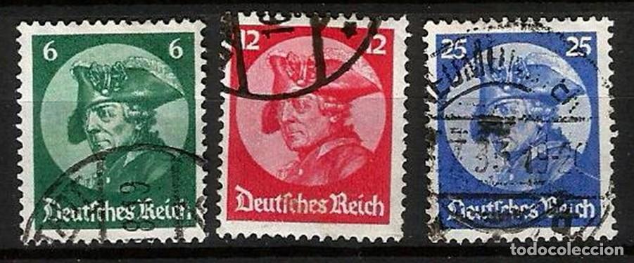 Sellos: ALEMANIA IMPERIO 1933 - REICH - REY FEDERICO II EL GRANDE - SERIE COMPLETA USADA Y CARA