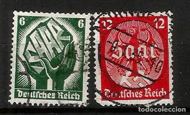 Sellos: ALEMANIA IMPERIO 1934 - REICH - PLEBISCITO DEL SARRE - SERIE COMPLETA USADA