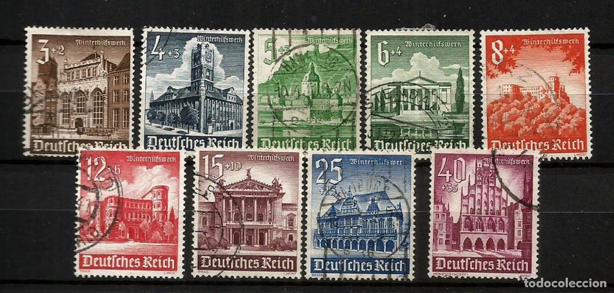 Sellos: ALEMANIA IMPERIO 1940 - REICH - CASTILLOS Y MONUMENTOS - SERIE COMPLETA USADA