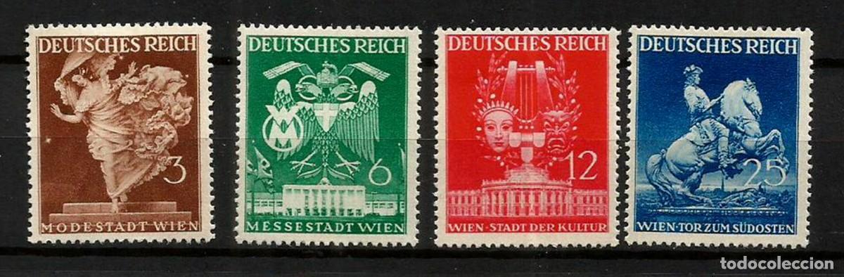 Sellos: ALEMANIA IMPERIO 1941 - REICH - FERIA DE PRIMAVERA DE VIENA - SERIE COMPLETA NUEVA