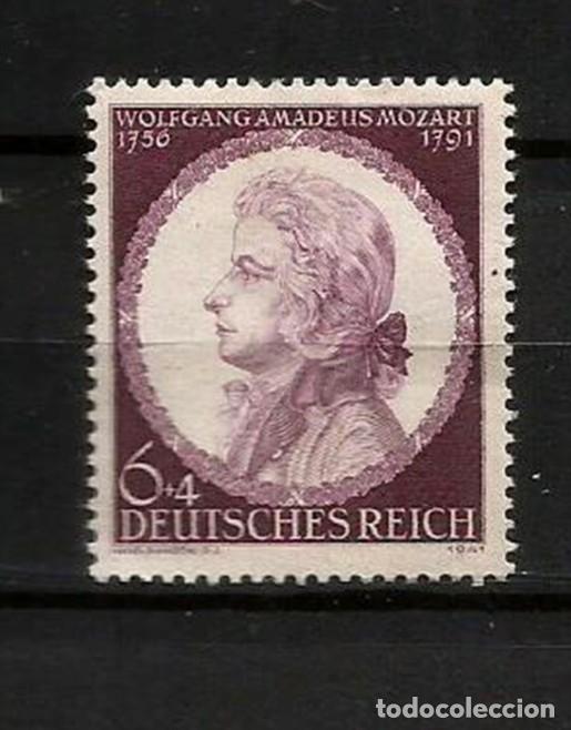 Sellos: ALEMANIA IMPERIO 1941 - REICH - ANIV. MOZART - SERIE COMPLETA NUEVA