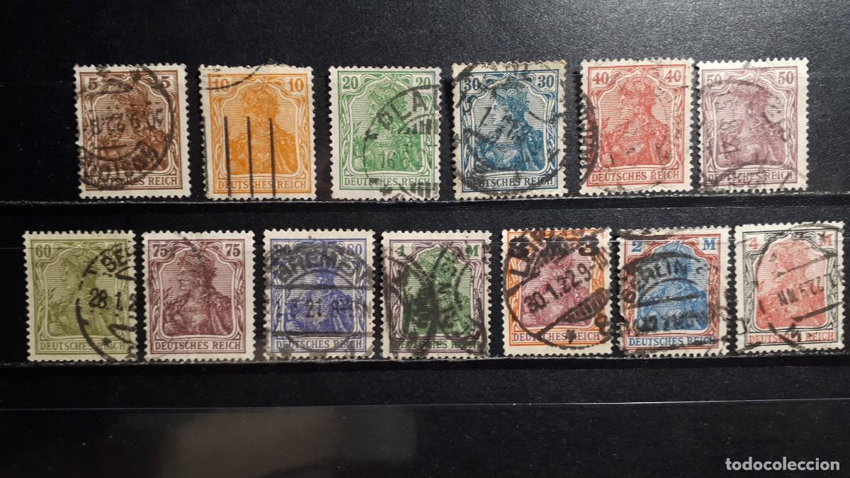Sellos: ALEMANIA. A&Ntilde;O 1920. &deg;. YVERT 119/31