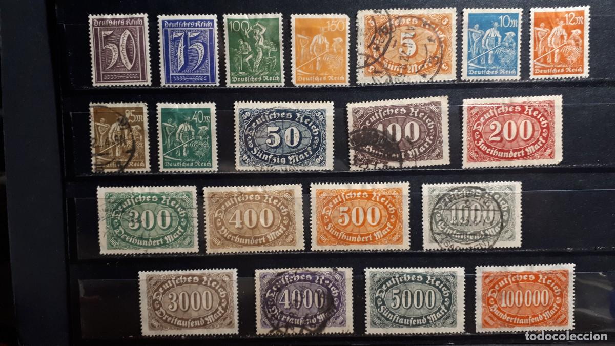Sellos: ALEMANIA. A&Ntilde;O 1922. &deg;/*. YVERT 166, 168, 170, 172, 174, 176/7, 179/87, 189/92