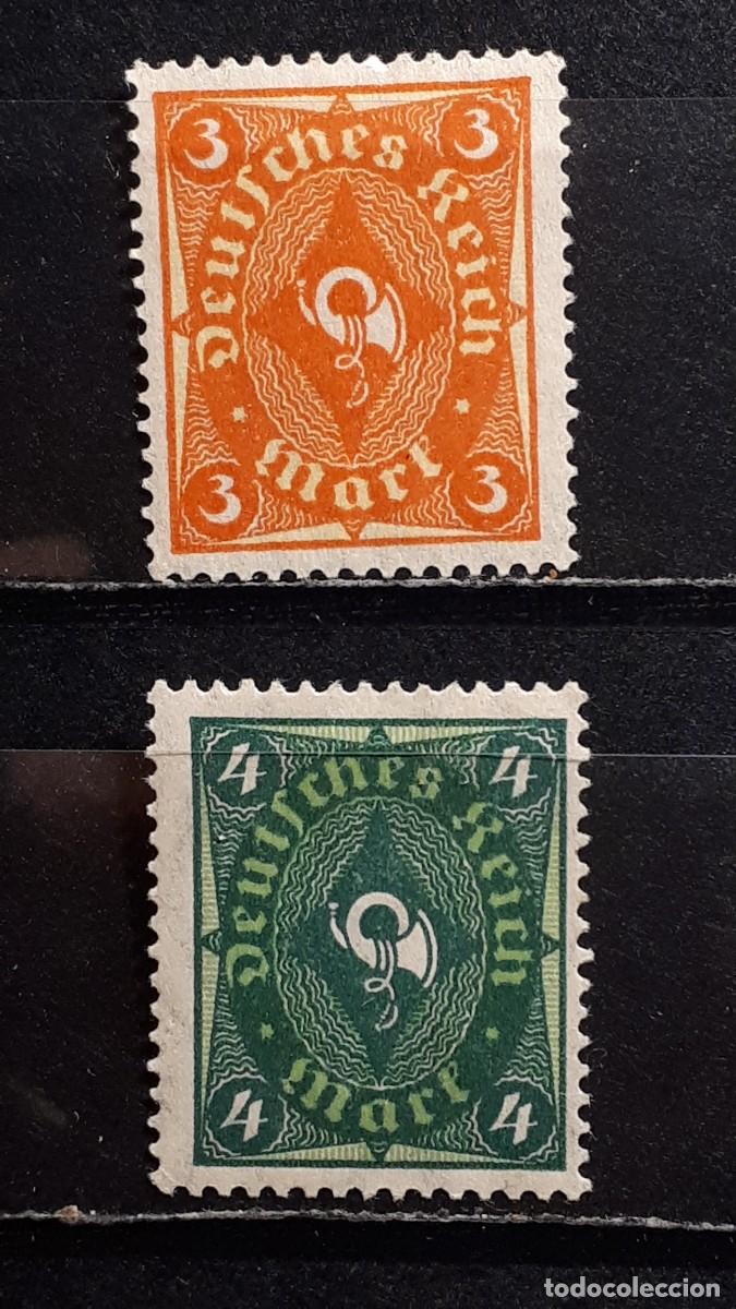 Sellos: ALEMANIA. A&Ntilde;O 1922. (*)/*. YVERT 194/5
