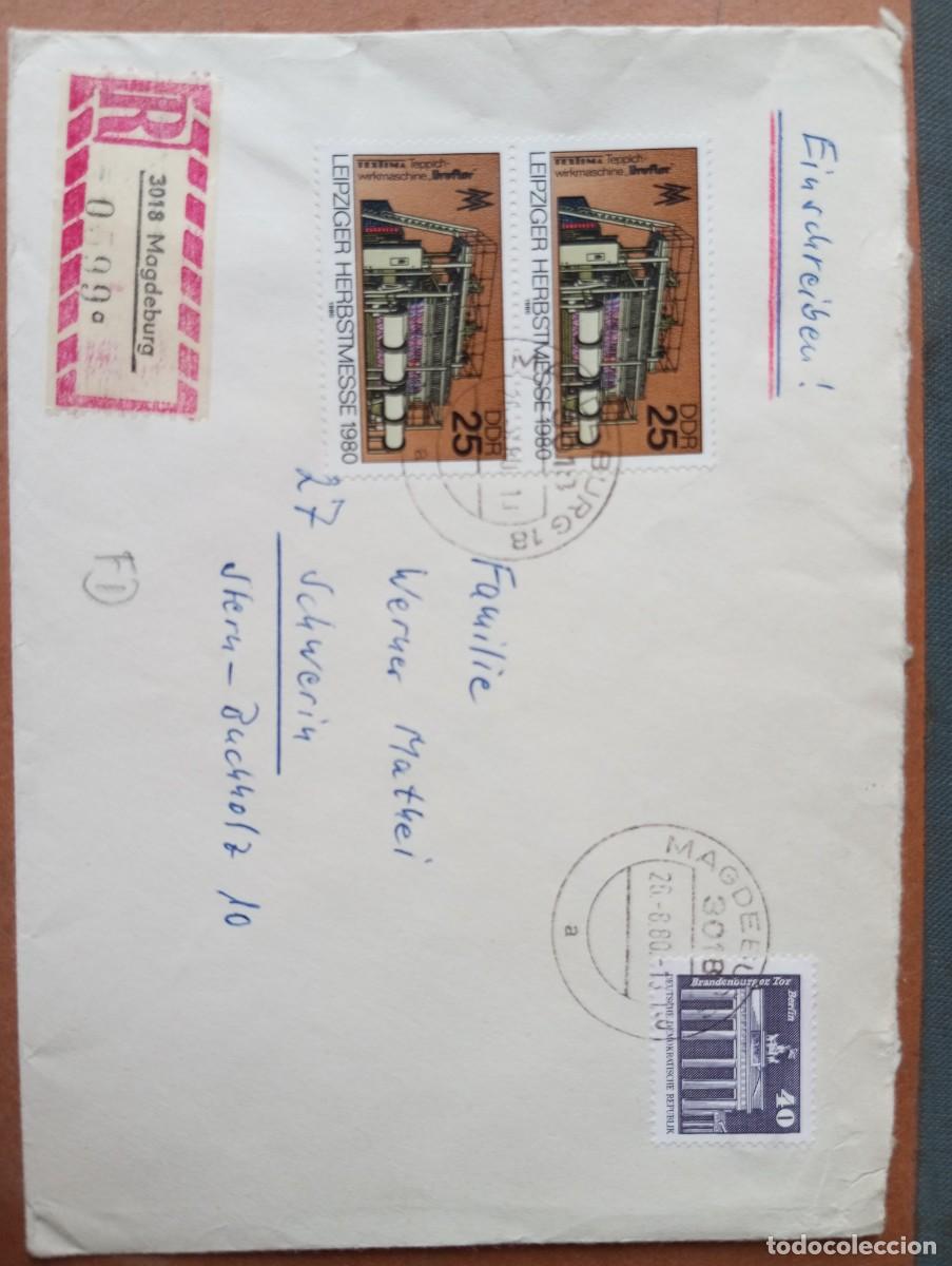 Sellos: ALEMANIA, RDA, 1980, CERTIFICADO DE MAGDEBURGO