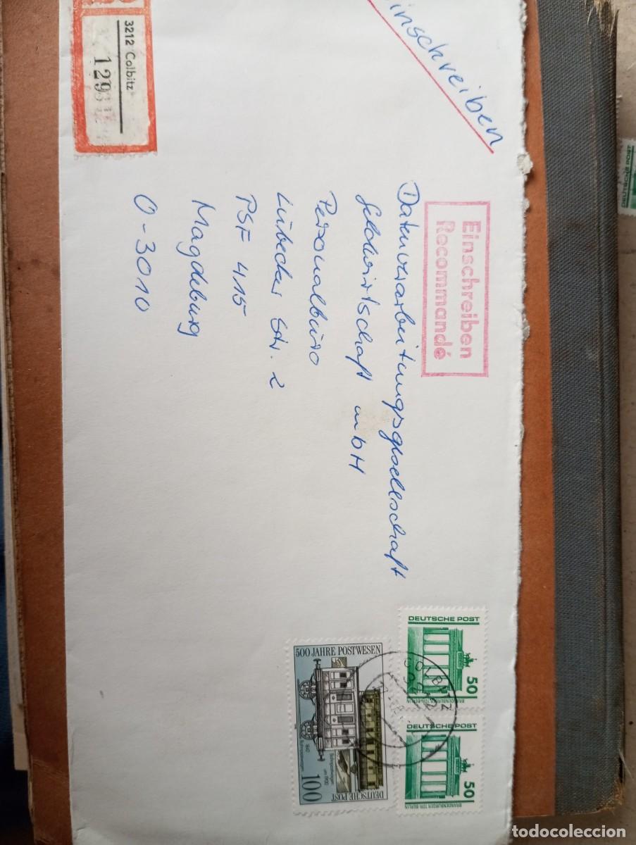 Sellos: ALEMANIA, RDA, 1990 CERTIFICADO DE COLBITZ