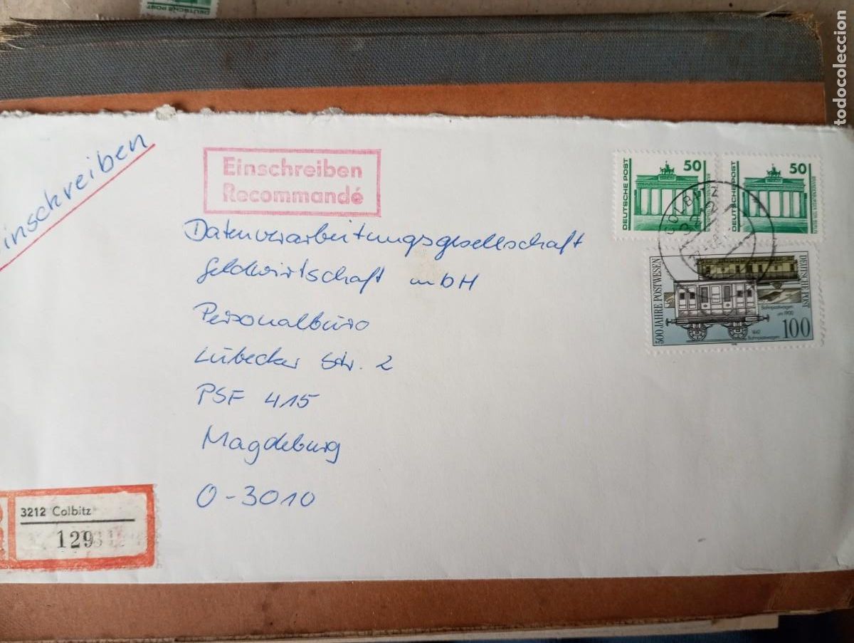 Briefmarken: ALEMANIA, RDA, 1990 CERTIFICADO DE COLBITZ
