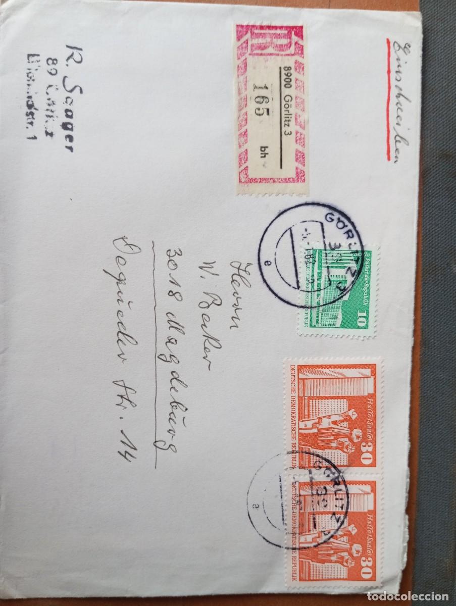 Sellos: ALEMANIA, RDA, 1982 CERTIFICADO DE G&Ouml;RLITZ