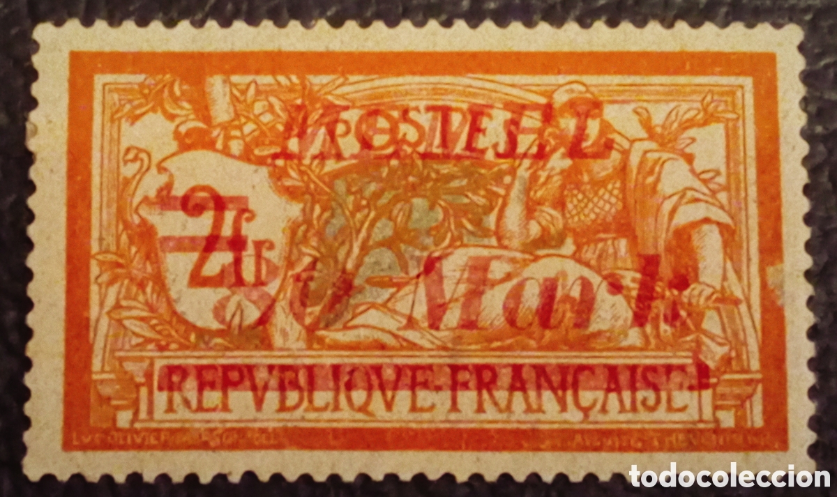 Sellos: 1922 Memel - 80 Mark sobre 2f Merson - Cat. Yvert 117 / Michel 86 - MH