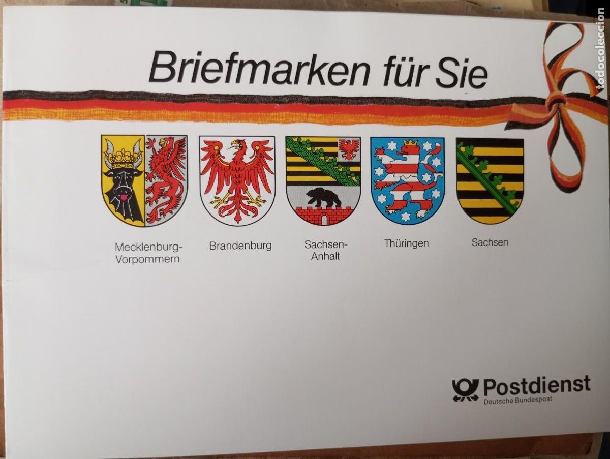 Sellos: ALEMANIA, RFA, 1991, CARPETA OFICIAL CON DIEZ SELLOS DE THERESE GIEHSE