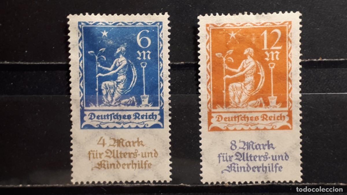 Sellos: ALEMANIA. A&Ntilde;O 1922, *. YVERT 237/8