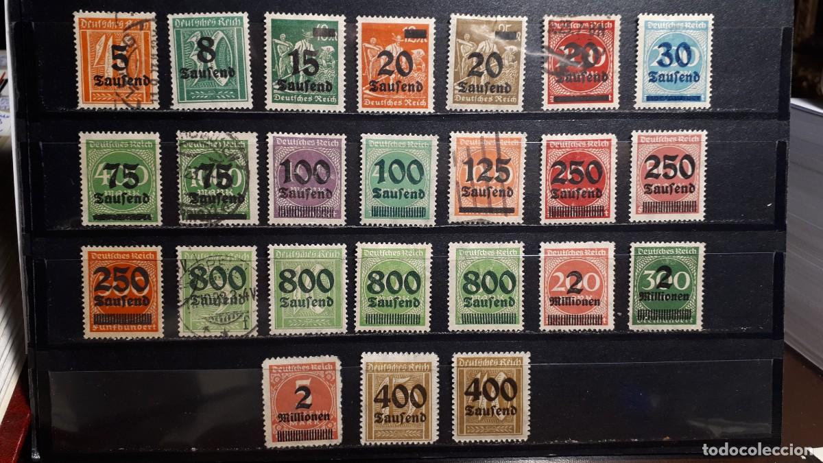 Sellos: ALEMANIA. A&Ntilde;O 1923, */&deg;. YVERT 252, 254/8, 261, 263/8, 271/4, 277, 280/2, 284/5, 287.