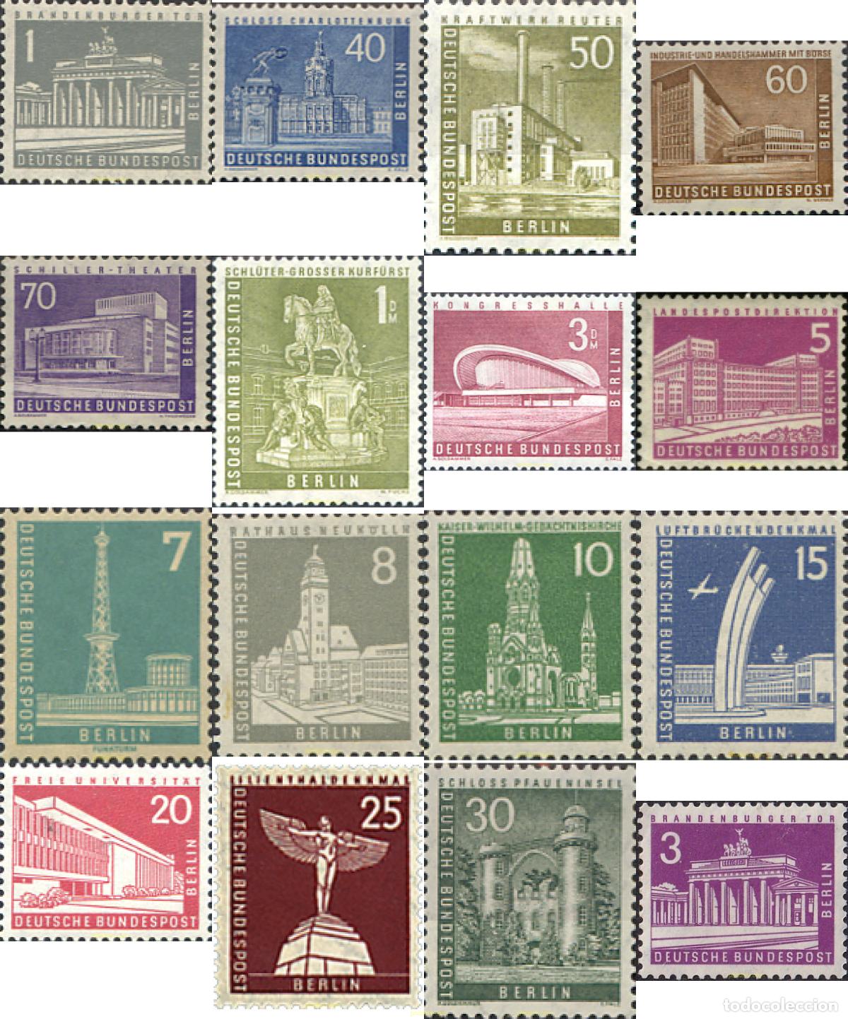 Sellos: 366954 HINGED ALEMANIA. Berl&iacute;n 1956 MONUMENTOS BERLINESES