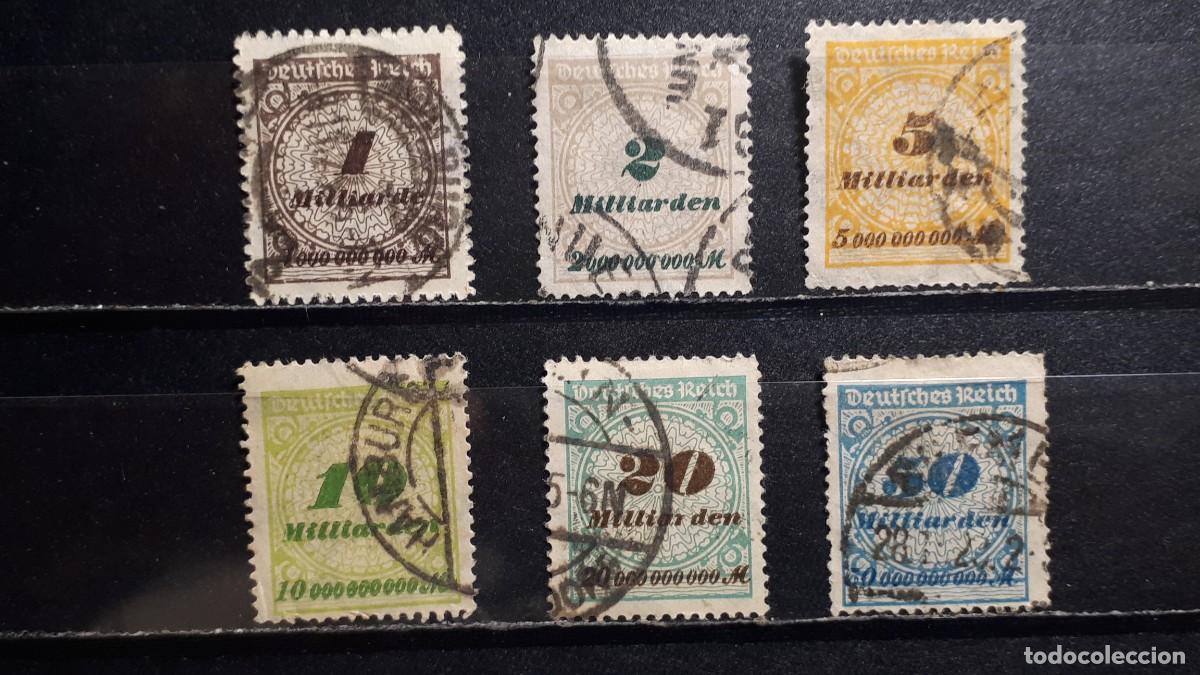 Sellos: ALEMANIA. A&Ntilde;O 1923,&deg;. YVERT 320/5