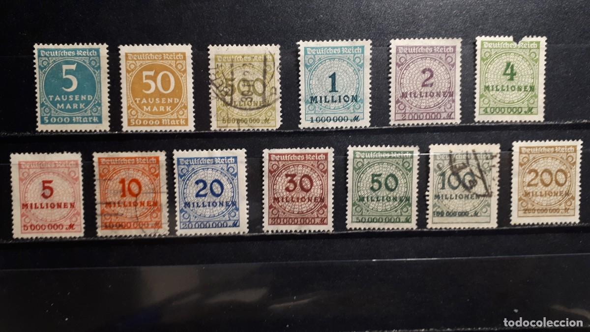 Sellos: ALEMANIA. A&Ntilde;O 1923,&deg;. YVERT 291/2, 294/304