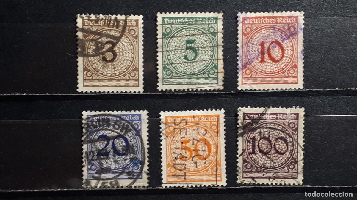 Sellos: ALEMANIA. A&Ntilde;O 1923,&deg;. YVERT 331/6