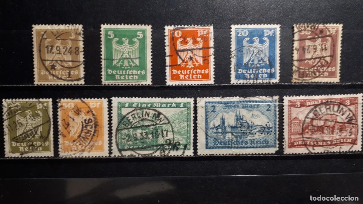 Sellos: ALEMANIA. A&Ntilde;O 1924-5,&deg;. YVERT 348/57