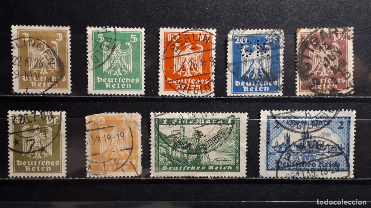 Sellos: ALEMANIA. A&Ntilde;O 1924-5,&deg;. YVERT 348/56