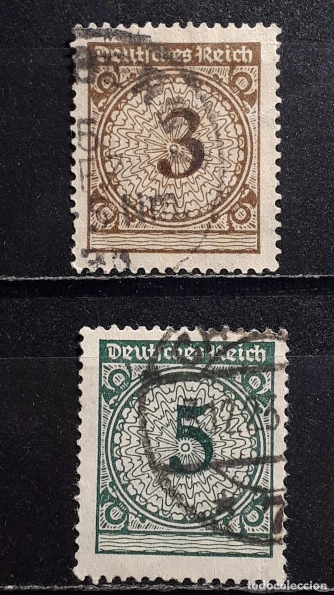 Sellos: ALEMANIA. A&Ntilde;O 1923,&deg;. YVERT 331/2