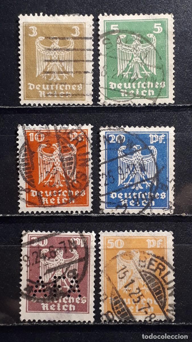 Sellos: ALEMANIA. A&Ntilde;O 1924-5,&deg;. YVERT 348/52, 354