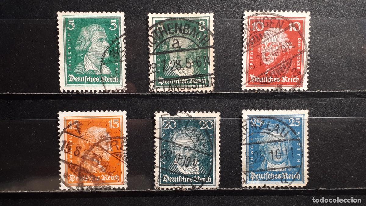 Sellos: ALEMANIA. A&Ntilde;O 1926-7,&deg;. YVERT 380/85