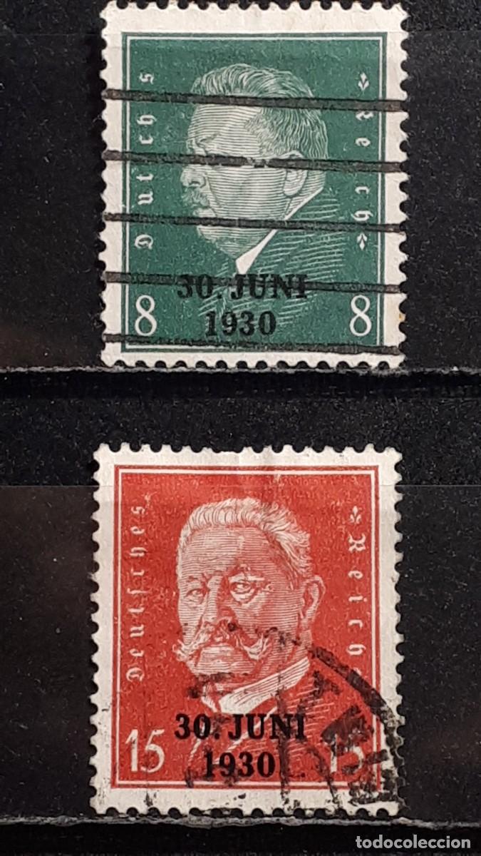 Sellos: ALEMANIA. A&Ntilde;O 1930. &deg;. YVERT 401/14, falta 426A/B