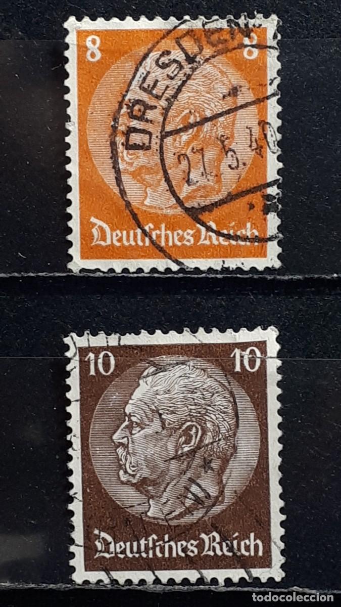 Sellos: ALEMANIA. A&Ntilde;O 1932-3. &deg;. YVERT, 446/7