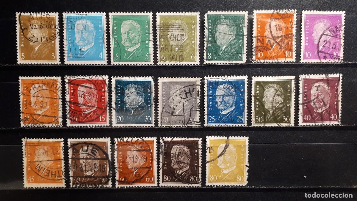 Sellos: ALEMANIA. A&Ntilde;O 1928-32. &deg;. YVERT, 401/14
