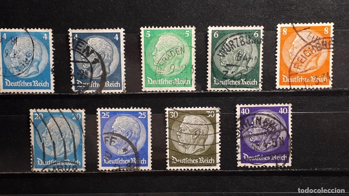 Sellos: ALEMANIA. A&Ntilde;O 1932. &deg;. YVERT, 442/6, 452/5