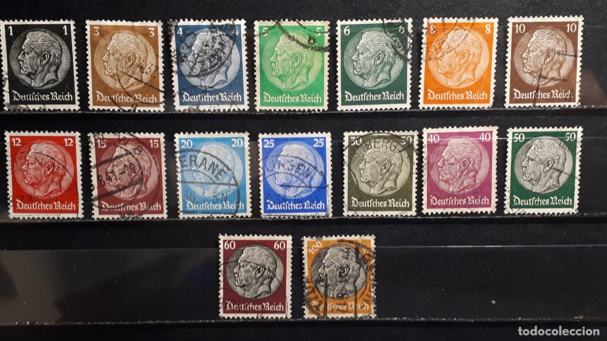 Sellos: ALEMANIA. A&Ntilde;O 1933-6. &deg;. YVERT, 483/98. Falta 497A