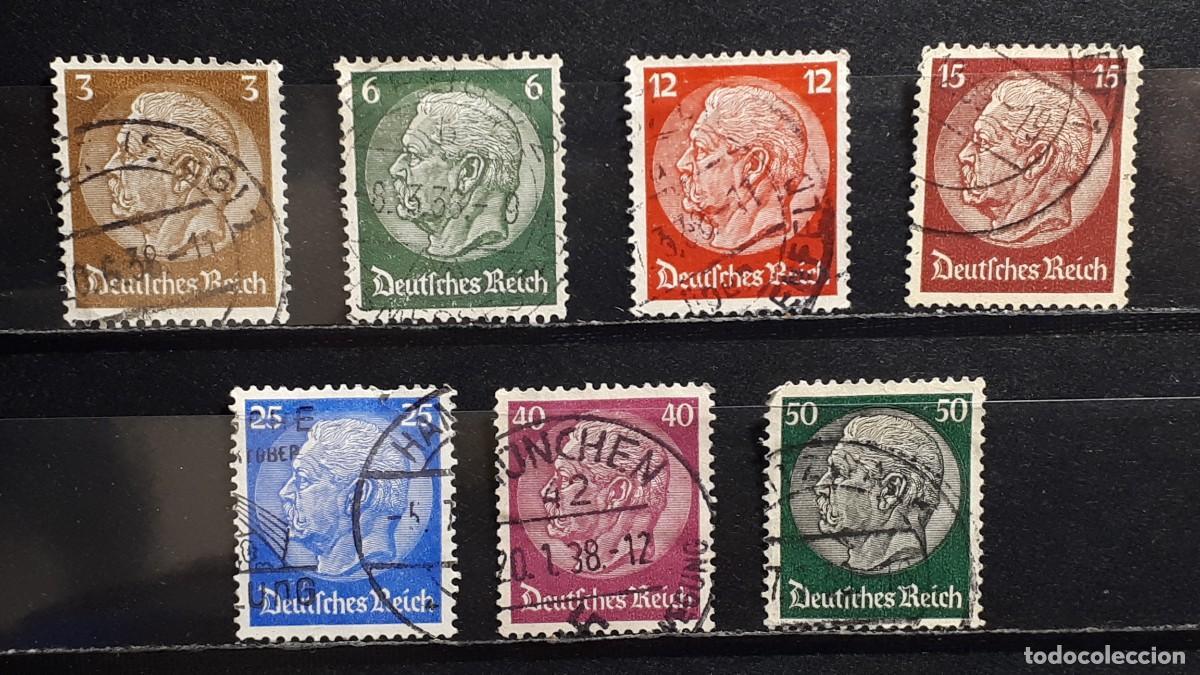 Sellos: ALEMANIA. A&Ntilde;O 1933-6. &deg;. YVERT, 484, 487, 490/1, 493, 495/6