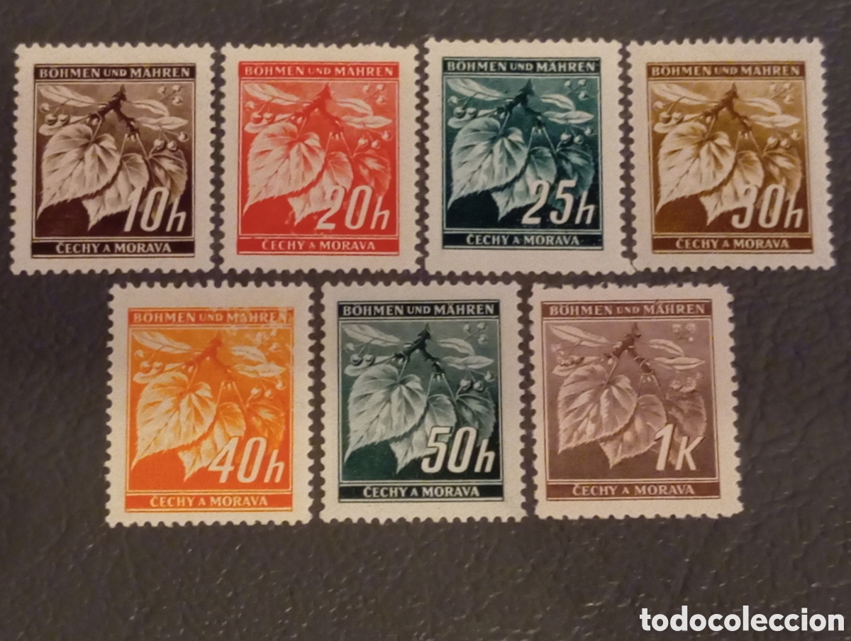 Sellos: Lote 7 Sellos Bohemia y Moravia (Ocupaci&oacute;n Alemana) - 1939-1941 - MNH