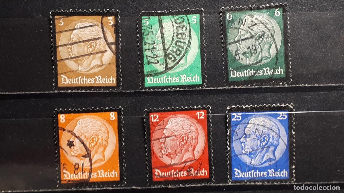 Sellos: ALEMANIA. A&Ntilde;O 1934. &deg;. YVERT, 503/8