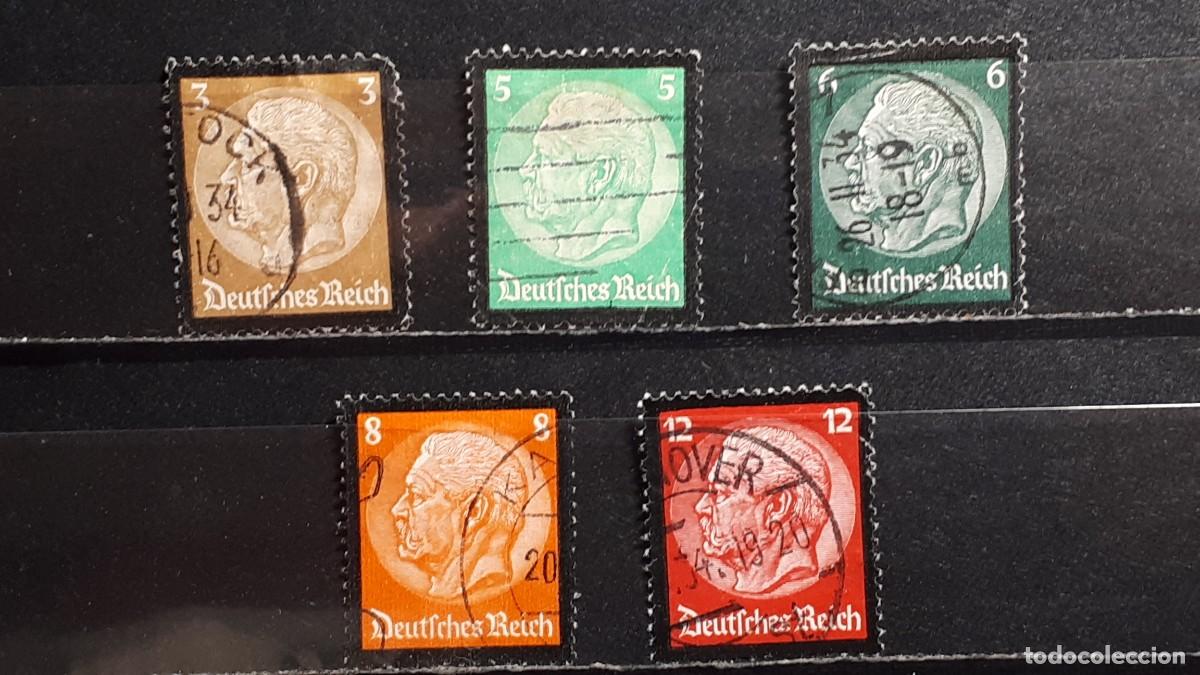 Sellos: ALEMANIA. A&Ntilde;O 1934. &deg;. YVERT, 503/7