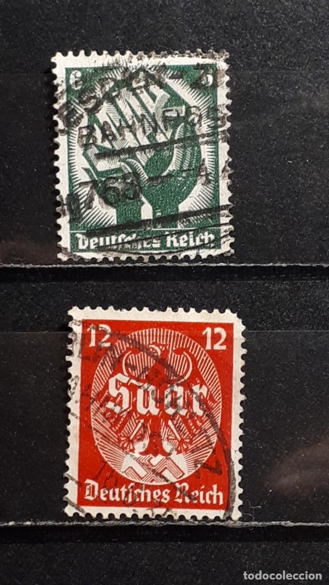 Sellos: ALEMANIA. A&Ntilde;O 1934. &deg;. YVERT, 509/10