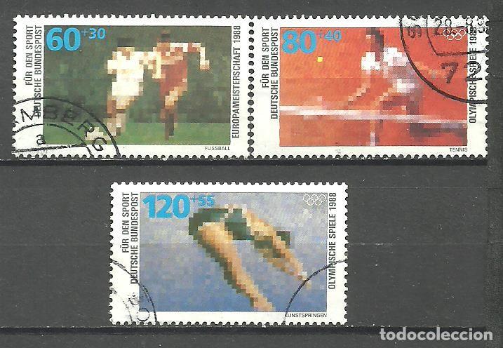 Sellos: ALEMANIA FEDERAL 1988 - MICHEL NRO. 1353-55 - USADO
